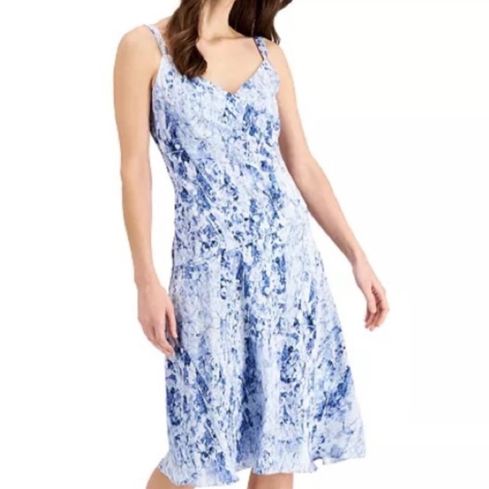 Donna Karan tank midi dress, sz 14, NWT